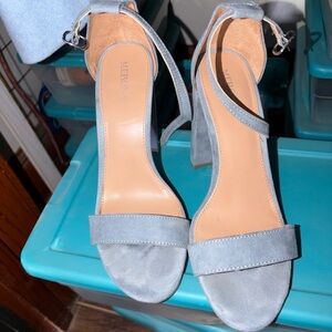 Merona Women's Light Blue Suede Heels